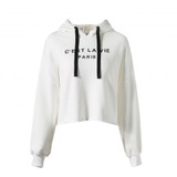 Lily Rosie Girl Red Letter Crop Sweatshirt for Women