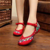 Lily Embroidery Chinese Style Women Loafers and Dance Flats