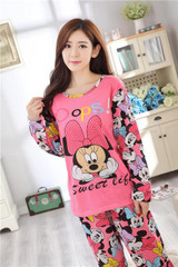 Lily Autumn Winter Cute Beer & Dog Pajamas for Women