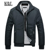 LILL Smooth Casual Men's Spring Bomber Jacket - UMA346
