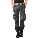 LILL Men's Tactical Pants - Pure Cotton Camouflage Cargo Trousers
