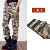 LILL Men's Tactical Pants - Pure Cotton Camouflage Cargo Trousers