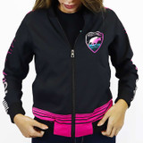 Ladies Retrowave Bomber Jacket
