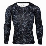 Lightning Men's Camouflage Compression Fitness Top - Long Sleeve