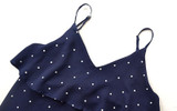 2018 Polka Summer Dress Sling V-neck A-line Women Mini Dress Straps Dot Chiffon Dresses Vestidos Party Dress Street Wear