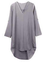 2018 Newest Women Long Sleeve Spring Summer Dress Loose Waist Solid Shirt Dress Ladies Woman Casual Mini Women Dress Vestidos