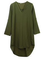 2018 Newest Women Long Sleeve Spring Summer Dress Loose Waist Solid Shirt Dress Ladies Woman Casual Mini Women Dress Vestidos