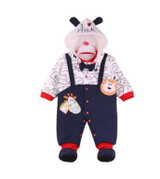 2018 Newborn Rompers Winter cotton Thick Warm Baby boy girl Clothes baby Long Sleeve Hooded Jumpsuit Kids Outwear for 0-24M