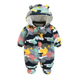 2018 Newborn Rompers Winter cotton Thick Warm Baby boy girl Clothes baby Long Sleeve Hooded Jumpsuit Kids Outwear for 0-24M