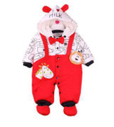 2018 Newborn Rompers Winter cotton Thick Warm Baby boy girl Clothes baby Long Sleeve Hooded Jumpsuit Kids Outwear for 0-24M