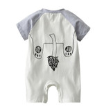2018 New Summer Fashion Baby Boys Girls Clothes Short sleeved Cartoon lion Newborn Baby Romper Jumpsuit+Hat Infant Clothing Set
