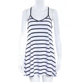 2018 New Summer Dress Women Backless&amp;Sleeveless Striped Dress Summer Vestidos Verano Beach Dress Cool Deep V-Neck Sexy Dresses