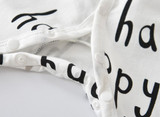 Adorable 2018 Infant Rompers for Newborns and Toddlers - Long Sleeve Happy Print Jumpsuit for Baby Boys and Girls
