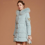 2023 Women's Winter Down Jacket - High-Quality Comfortable Solid Color Hooded Slim Fit Medium Length Fashion for Gentlewomen