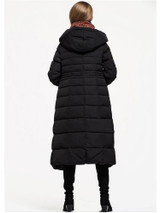 2023 Women's Winter Warm Long Down Jacket - Plus Size Hooded, Thick Quality White Duck Down for Ultimate Comfort