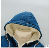 2023 Winter Fashion: Stylish Super-Soft Denim and Cashmere Jacket for Kids - Cozy Lamb Jacket for Boys and Girls