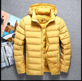 Men's 2017 Winter Fashion Casual Thin Hooded Down Jacket - High-Quality Warm Outerwear in Large Sizes 3XL & 4XL