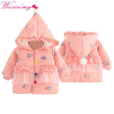 Stylish 2017 Winter Handmade Baby Parka Coat - Cozy Cashmere Cotton Outwear for Children - Warm Thick Jacket