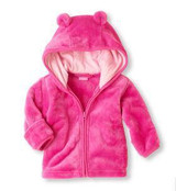 Cute Cartoon Coral Fleece Hooded Jacket for Babies - Warm Solid Color Winter Hoodie - Free Shipping - 2017 Collection