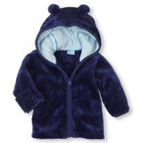 Cute Cartoon Coral Fleece Hooded Jacket for Babies - Warm Solid Color Winter Hoodie - Free Shipping - 2017 Collection