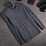 Men's High-Quality Slim Fit Turtleneck Cardigan Sweater - Casual Autumn & Winter Styles for the Modern Gentleman