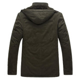 AFS Jeep Men’s Long Winter Down Jacket – 2017 Fashion Loose Fit Cotton Coat with Free Shipping