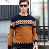 Stylish 2017 Winter Collection: Thick Warm Cashmere Knitted Sweaters for Men - Cozy O-Neck Pullovers