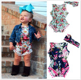 Adorable Floral Baby Girls Romper Jumpsuit Sunsuit with Tassels | Stylish One-Piece Outfit for Newborns and Infants (0-24 Months)