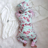 Adorable Floral Newborn Baby Girls Romper Set with Hat - Trendy Autumn Jumpsuit and Sunsuit Outfits