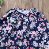 Adorable Floral Long Sleeve Newborn Baby Girl Romper Jumpsuit - Cute Infant Outfit for 0-24 Months