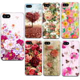 Stylish Floral TPU Cases for iPhone 4, 4S, 5, 5S, 6, 6S, 7, & 7 Plus - Soft Silicone Flower Phone Covers