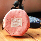 Floral Printed Circular Zipper Coin Purse Wallet – Chic Admission Organizer and Storage Bag #PB