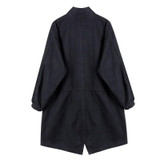 Women's Floral Embroidered Spring Bomber Jacket - Vintage Long Windbreaker Coat with Rivet Pearl Zipper Outwear