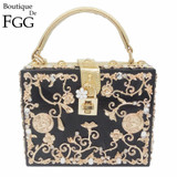 Floral Crystal Evening Clutch Bag for Women - Elegant Silver Hardcase Crossbody Totes and Acrylic Handbags