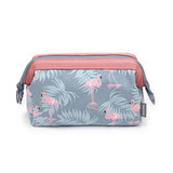 Floral Canvas Makeup Bag for Women - Portable Cosmetic Organizer and Toiletry Holder with Zipper, Perfect for Travel and On-the-Go Use