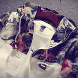 Stylish Floral Bomber Jacket for Men | Hip Hop Slim Fit Hooded Coat | Plus Size 4XL Available