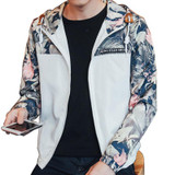 Stylish Floral Bomber Jacket for Men | Hip Hop Slim Fit Hooded Coat | Plus Size 4XL Available