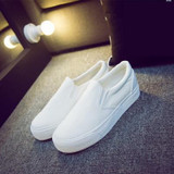 Trendy Floral Canvas Slip-On Shoes for Women – Comfortable, Height-Increasing Footwear with Appliqué Design