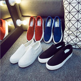 Trendy Floral Canvas Slip-On Shoes for Women – Comfortable, Height-Increasing Footwear with Appliqué Design