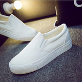 Trendy Floral Canvas Slip-On Shoes for Women – Comfortable, Height-Increasing Footwear with Appliqué Design
