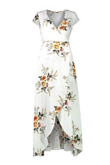 Bohemian Floral Maxi Dress for Trendy Beach Getaways