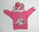 Floral Baby Girls 2-Piece Outfit Set - Long Sleeve Hooded Sweatshirt and Pants for Comfortable Playtime
