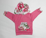 Floral Baby Girls 2-Piece Outfit Set - Long Sleeve Hooded Sweatshirt and Pants for Comfortable Playtime