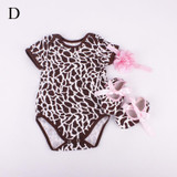 Adorable Floral Baby Girl 3-Piece Outfit Set – Cotton Short Sleeve Romper, Matching Headband, and Shoes for Birthday Celebrations