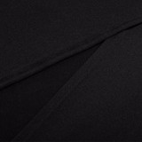 FINEJO Women's Sexy Black Side Split Maxi Skirt - Summer Casual High Waist Elastic Long Skirt with Irregular Hem