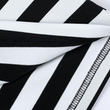 FINEJO Summer 2017 Women's Sexy V-Neck Striped Sleeveless Bodycon Mini Party Dress - Plus Size Available