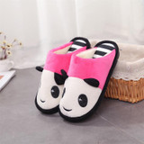 Cozy Unisex Panda House Slippers for Men - Plush Non-Slip Winter Slides and Warm Furry Home Shoes