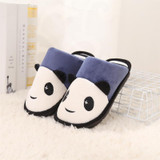 Cozy Unisex Panda House Slippers for Men - Plush Non-Slip Winter Slides and Warm Furry Home Shoes