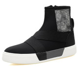 Stylish High Top Zipper Ankle Boots for Men - Comfortable Casual Walking Flats for Autumn Winter