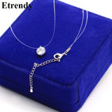 Elegant Zircon Choker Necklace for Women – Fine Transparent Invisible Design, Super Shiny Jewelry for 2023